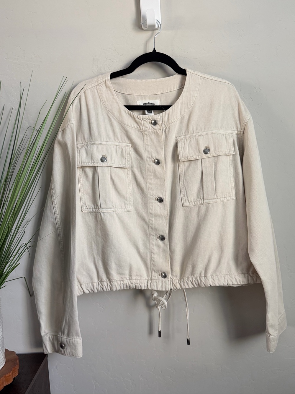 NWT Madewell Drawstring Utility Jacket Vintage Canvas XXL Field Jacket